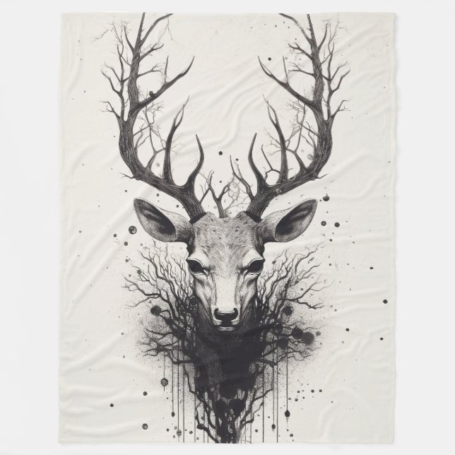Couverture Polaire "Trophy Deer" (Devant)