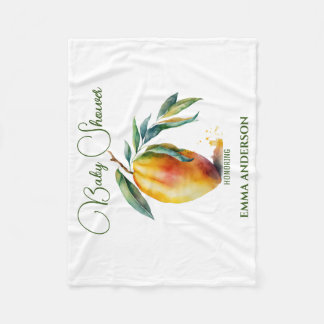 Couverture Polaire Tropical Mango | Baby Shower