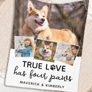 Couverture Polaire True Love Custom Pet Amoureux des chiens 4 Photo C