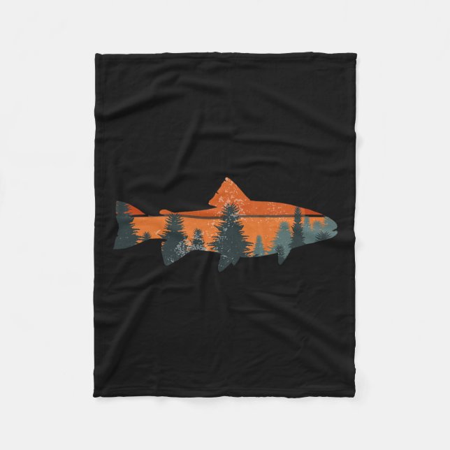 Couverture Polaire Truite Volant Pêche Nature Pêche Extérieure Pêcheu (Devant)