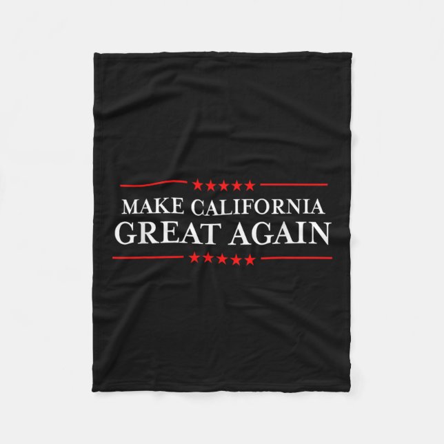 Couverture Polaire Trump 2020 Shirts Ltd - Make California Great (Devant)