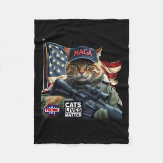 Couverture Polaire Trump 2024 Cats vit un problème