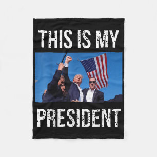 Couverture Polaire Trump 2024 Voici Mon Président