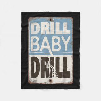Couverture Polaire Trump 2025 Drill Baby Drill Costume de Drill _1