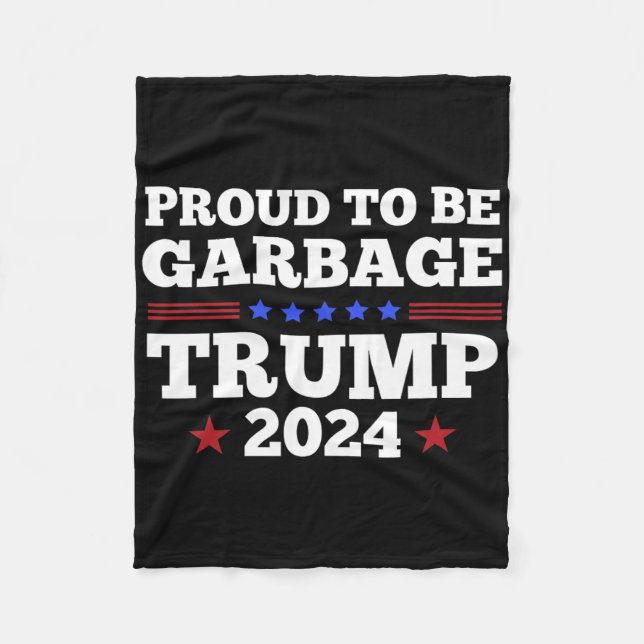 Couverture Polaire Trump 2025 Proud To Be Garbyge Presidential Electi (Devant)