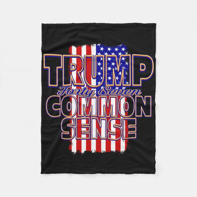 Couverture Polaire Trump 47 Bon Sens  (Devant)