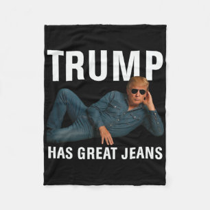 Couverture Polaire Trump a de super jeans drôle graphique tee rétro d