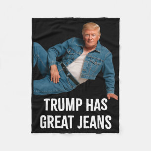 Couverture Polaire Trump a de super jeans drôle graphique tee rétro d
