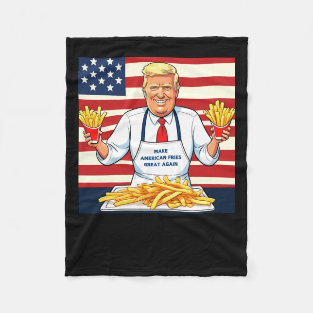 Couverture Polaire Trump au service de Mcdonalds Fries (Devant)