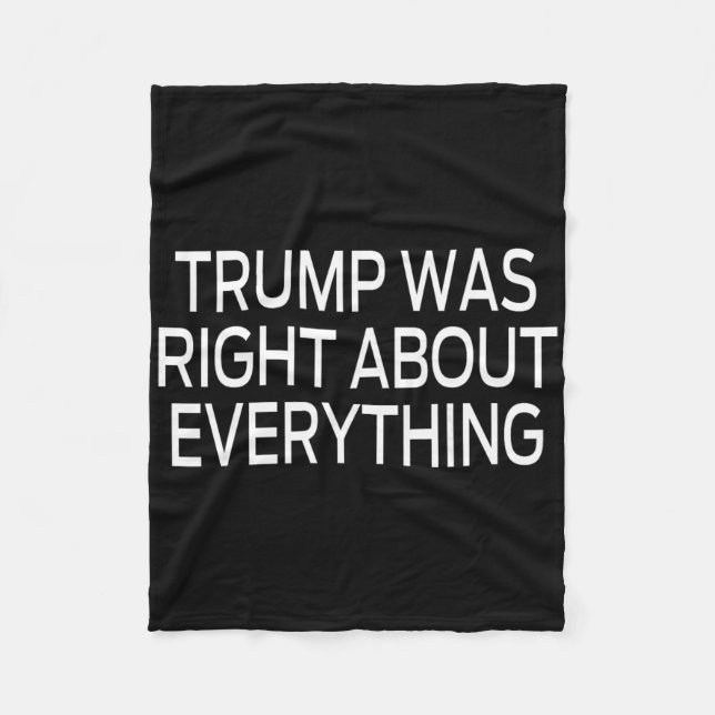Couverture Polaire Trump avait raison sur tout _5  (Devant)