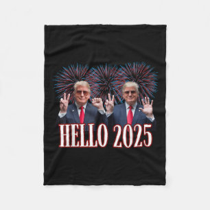 Couverture Polaire Trump Bonjour 2025 Nouvel An Inauguration Do