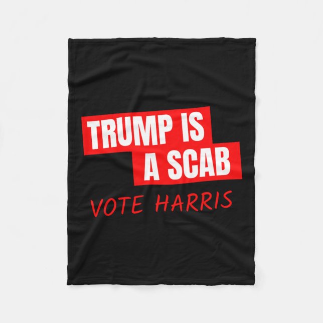 Couverture Polaire Trump Est Un Scab Vote Harris (Devant)