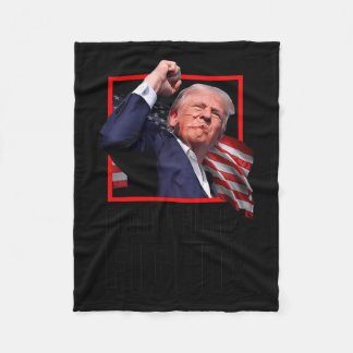 Couverture Polaire Trump Fight Fight Fight
