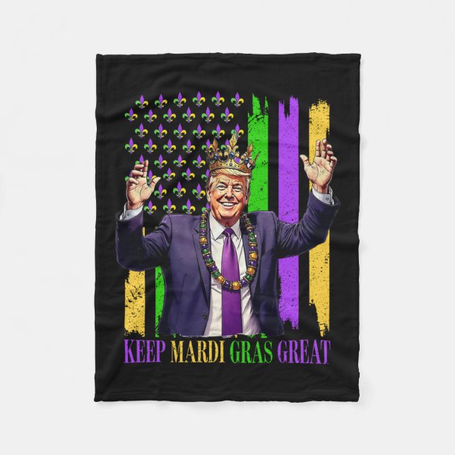 Couverture Polaire Trump Garde Mardi Gras Grand  (Devant)