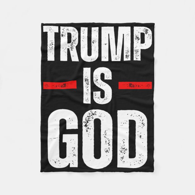 Couverture Polaire Trump Is God Funny Trump Is God  (Devant)