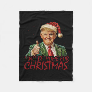 Couverture Polaire Trump Je Serai À La Maison Pour Noël