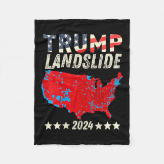 Couverture Polaire Trump Landslide 2024 Carte électorale Trump Winner