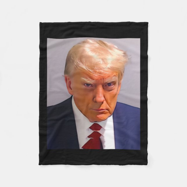 Couverture Polaire Trump Mug Shot 1 (Devant)