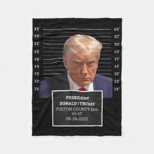 Couverture Polaire Trump Mug Shot Président Donald J Trump Mugshot 20