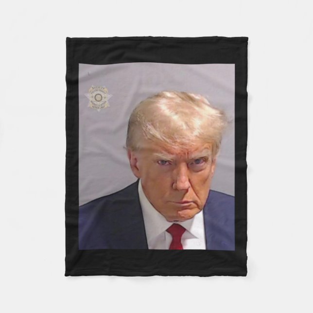 Couverture Polaire Trump Mugshot Tee - Iconique Et Drôle (Devant)