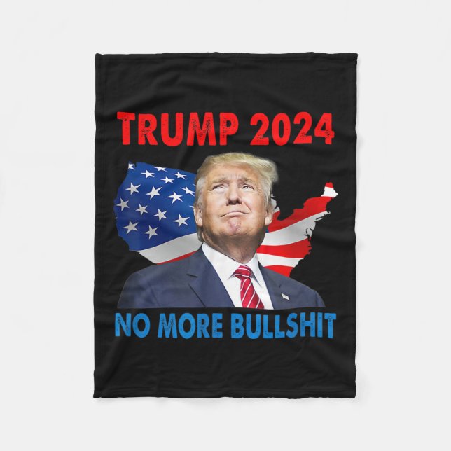 Couverture Polaire Trump Pour Le Président 2024 Plus De Bull (Devant)