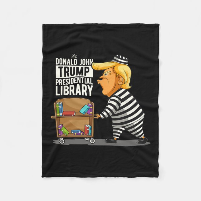 Couverture Polaire Trump Presidential Library Funny Anti Trump (Devant)