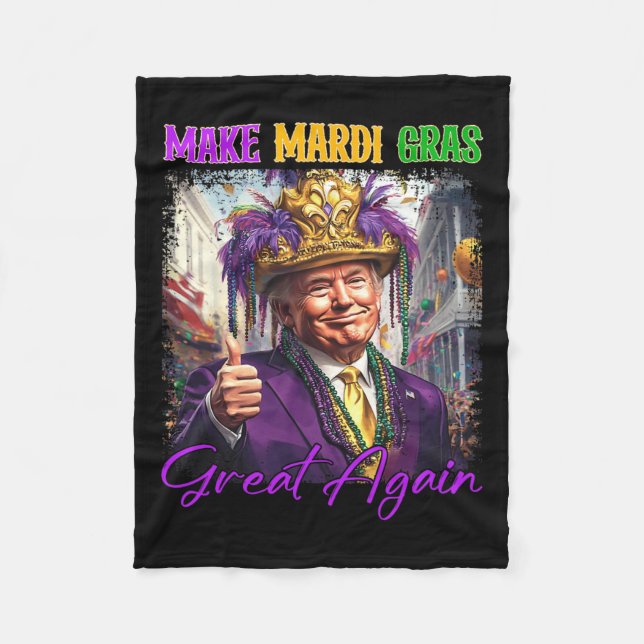 Couverture Polaire Trump Rendre Mardi Gras Grand À Nouveau Drôle Para (Devant)