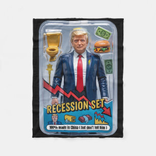 Couverture Polaire Trump Satire Survié Récession Box Set Action Fig