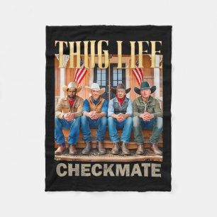 Couverture Polaire Trump Squad Thug Life Trump Vance Kennedy Elon