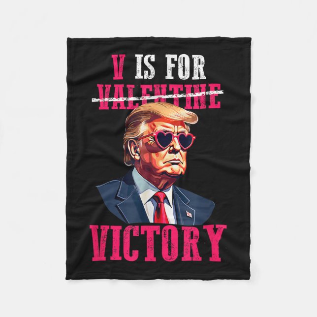 Couverture Polaire Trump Valentines Jour V : Victoire Trump (Devant)