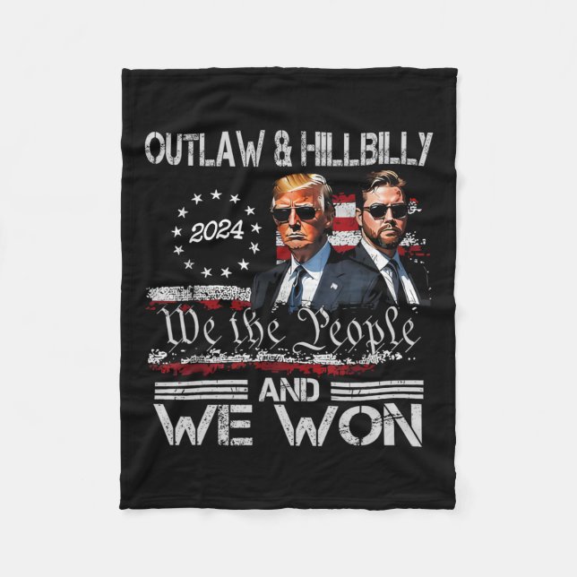 Couverture Polaire Trump Vance We Won Win Inauguration Day 2025 47th (Devant)