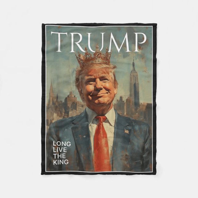 Couverture Polaire Trump Vit Longtemps Le Roi Drôle Tee - shirts (Devant)