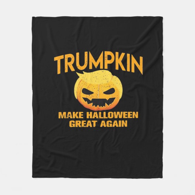 Couverture Polaire Trumpkin rend Halloween grand à nouveau - Sloth Pa (Devant)