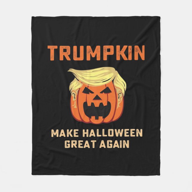 Couverture Polaire Trumpkin Rendre Halloween grand à nouveau - Pompe  (Devant)