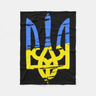 Couverture Polaire Tryzub Ukraine Ukrainian Trident Military 