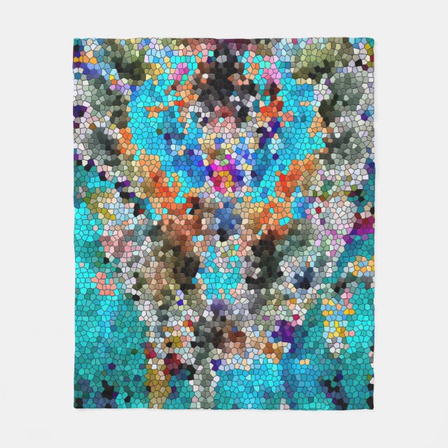 Couverture Polaire TTEQOTGCubismINV SGDRKDP BLUE (Devant)
