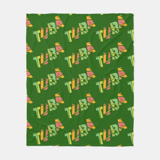 Couverture Polaire Tuba texte craqué (Devant)
