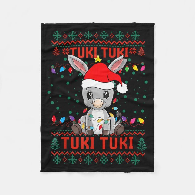 Couverture Polaire Tuki Tuki Santa Hat Spanish Mexican Christmas Swea (Devant)