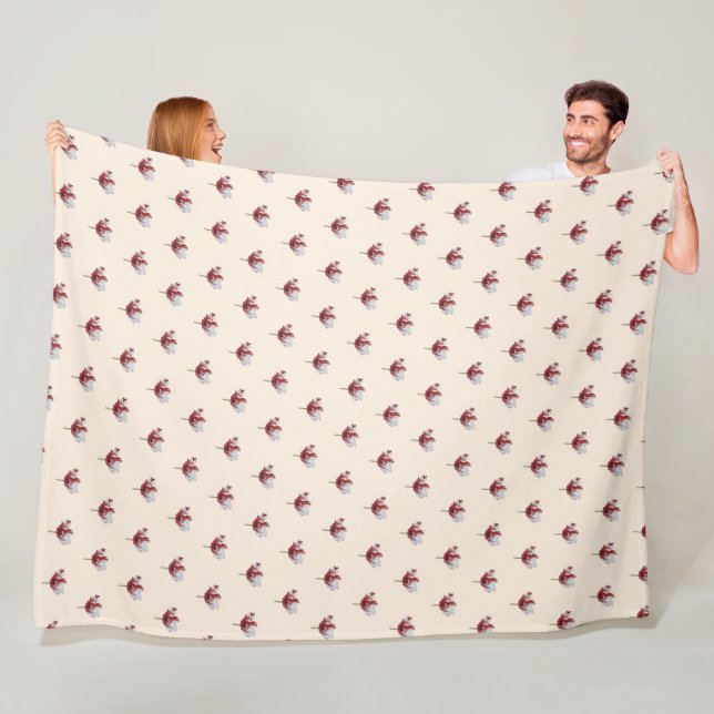 Couverture Polaire Tulipe perroquet (En situation)