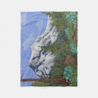 Couverture Polaire Tulipes bleues en randonnée
