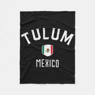 Couverture Polaire Tulum Mexique - Drapeau Mexicain Tulum Tee