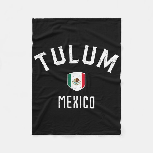 Couverture Polaire Tulum Mexique - Drapeau Mexicain Tulum Tee  (Devant)