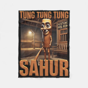 Couverture Polaire Tung Tung Tung Sahur Ai Monster Italien Brainrot K