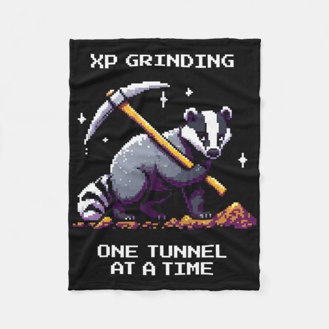 Couverture Polaire Tunnel Dger Style Pixel Gamer  (Devant)