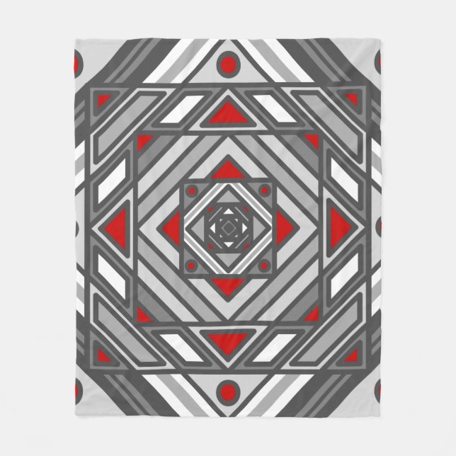 Couverture Polaire Tunnel Vision Fleece Blanche (Devant)