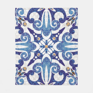 Couverture Polaire Turc coloré : Motif Vintage de l'Est