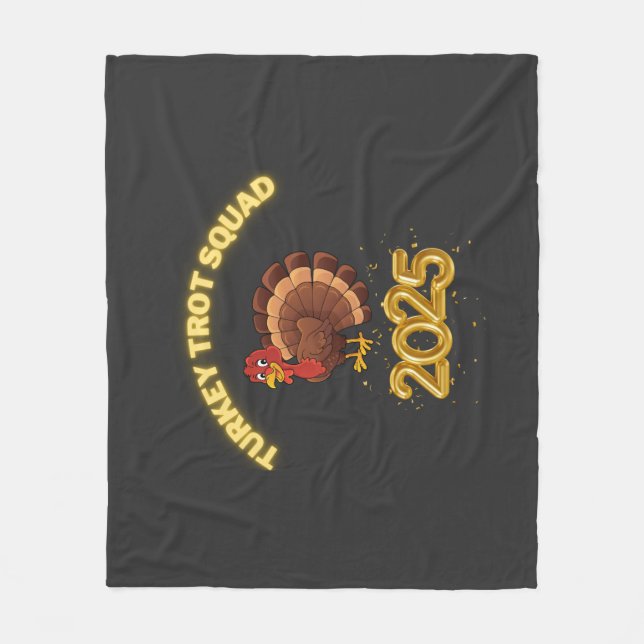 Couverture Polaire Turkey Trot Squad 2025 (Devant)