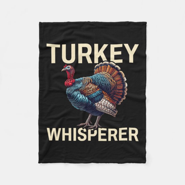 Couverture Polaire Turquie Whisperer-dinde Chasse-dinde mer de chasse (Devant)