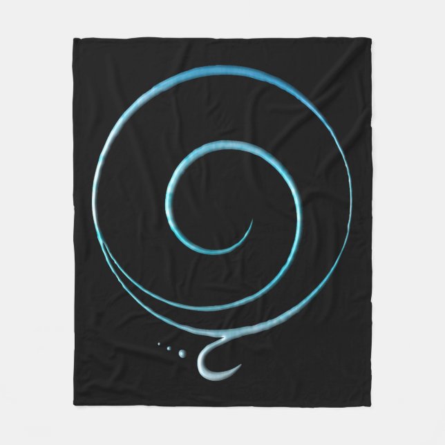 Couverture Polaire Turquoise Gratitude  (Devant)