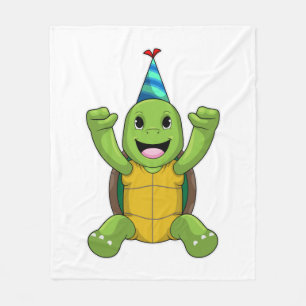 Couverture Polaire Turtle at Birthday